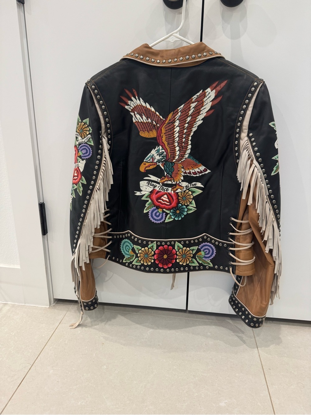 Double D Ranch Limited Edition 30th Anniversary Lambskin Leather Jacket - Picture 2 of 5